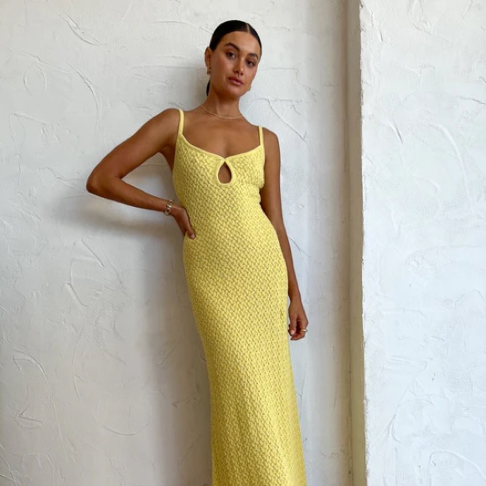 Bec & Bridge Effie Knit Yellow Size S